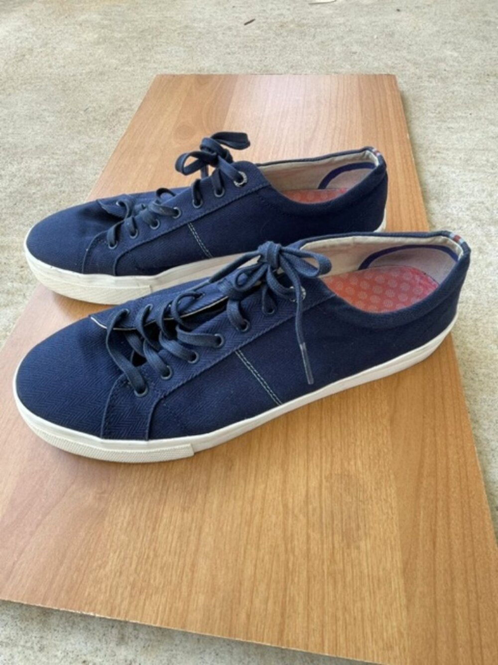 Ted Baker Men's Esheron Lace Canvas Sneakers, Blue, Size 12